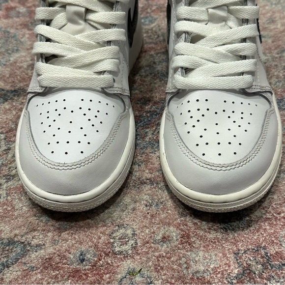 Nike Air Jordan 1 Retro High OG Premium Yin Yang White GS sz 4.5 - Picture 4 of 11